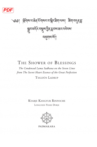 The Shower of Blessings Kangyur Rinpoche Compilation