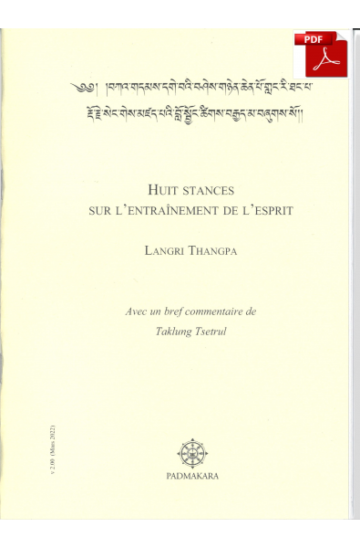 Huit Stances de Langri Thangpa - pdf