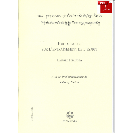 Huit Stances de Langri Thangpa - pdf