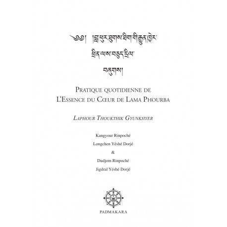 Laphur Thukthik Gyunkhyer — Pratique quotidienne de l’Essence du Cœur de Lama Phourba - ebook - format pdf